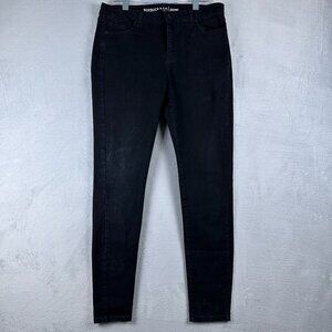 Vintage Roebuck & Co Women's Jegging Jeans Stretch High Rise Black Size W34